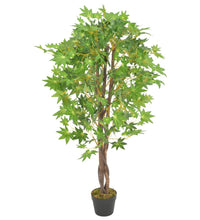 Künstliche Pflanze Ahornbaum mit Topf Grün 120 cm