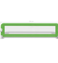 Kleinkind-Bettschutzgitter 2 Stk. Grün 150x42 cm