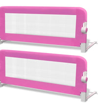 Kleinkind Bettschutzgitter 2 Stk. Rosa 102x42 cm