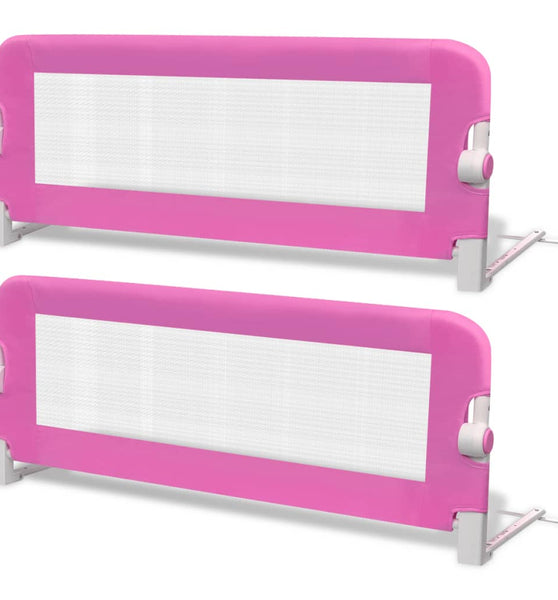 Kleinkind Bettschutzgitter 2 Stk. Rosa 102x42 cm
