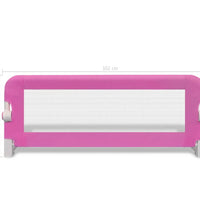 Kleinkind Bettschutzgitter 2 Stk. Rosa 102x42 cm
