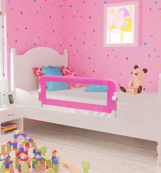 Kleinkind Bettschutzgitter 2 Stk. Rosa 102x42 cm