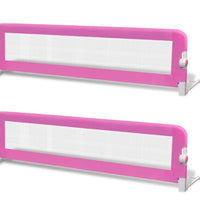 Kleinkind Bettschutzgitter 2 Stück Rosa 150 x 42 cm