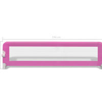 Kleinkind Bettschutzgitter 2 Stück Rosa 150 x 42 cm
