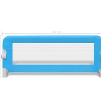 Kleinkind Bettschutzgitter 2 Stk. Blau 102x42 cm
