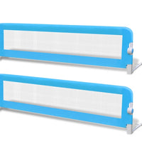 Kleinkind Bettschutzgitter 2 Stück Blau 150 x 42 cm