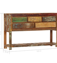 Sideboard 120x30x75 cm Altholz Massiv