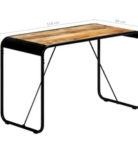 Esstisch 118×60×76 cm Raues Massivholz Mango