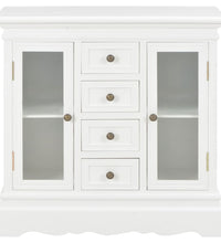 Sideboard Weiß 70x28x70 cm Massivholz Kiefer