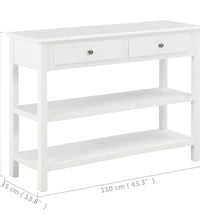 Sideboard Weiß 110x35x80 cm MDF