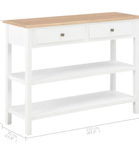 Sideboard Weiß 110×35×80 cm MDF