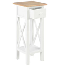 Beistelltisch Weiß 27 x 27 x 65,5 cm Holz