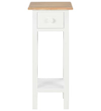 Beistelltisch Weiß 27 x 27 x 65,5 cm Holz