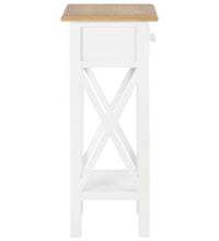 Beistelltisch Weiß 27 x 27 x 65,5 cm Holz