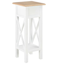 Beistelltisch Weiß 27 x 27 x 65,5 cm Holz