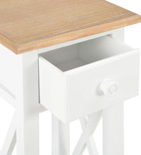 Beistelltisch Weiß 27 x 27 x 65,5 cm Holz