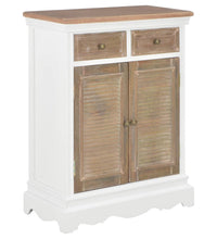 Sideboard Weiß 60x30x80 cm Massivholz