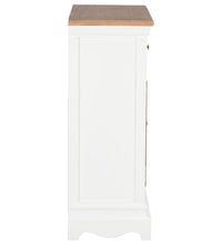 Sideboard Weiß 60x30x80 cm Massivholz