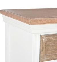Sideboard Weiß 60x30x80 cm Massivholz