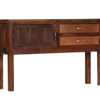 Sideboard 118x30x75 cm Massivholz Mango