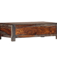 Couchtisch Grau 100x50x30 cm Massivholz