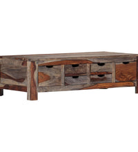 Couchtisch Grau 100x50x30 cm Massivholz