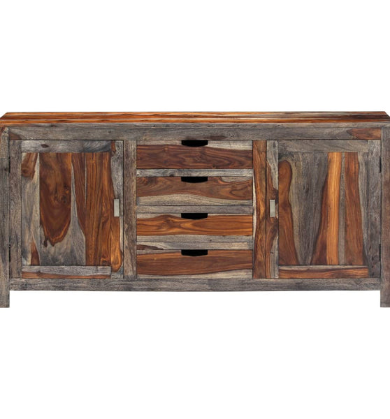 Sideboard Grau 160 x 40 x 75 cm Massivholz