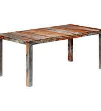 Esstisch Grau 180x90x76 cm Massivholz