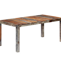 Esstisch Grau 180x90x76 cm Massivholz