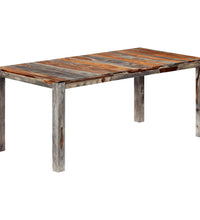 Esstisch Grau 180x90x76 cm Massivholz