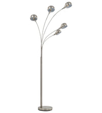 Stehlampe 200 cm 5 x E14 Silbern
