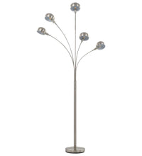 Stehlampe 200 cm 5 x E14 Silbern