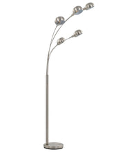 Stehlampe 200 cm 5 x E14 Silbern