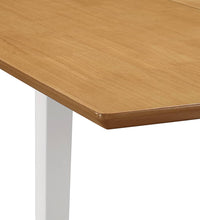 Esstisch Ausziehbar Weiß (80-120)x80x74 cm MDF