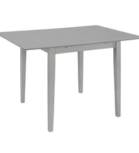 Ausziehbarer Esstisch Grau (80-120)x80x74 cm MDF