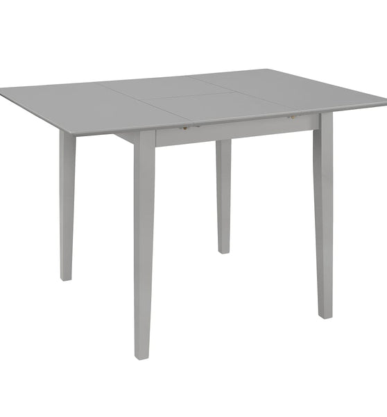 Ausziehbarer Esstisch Grau (80-120)x80x74 cm MDF