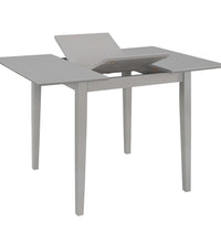 Ausziehbarer Esstisch Grau (80-120)x80x74 cm MDF