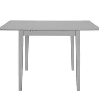 Ausziehbarer Esstisch Grau (80-120)x80x74 cm MDF
