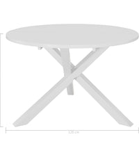 Esstisch Weiß 120x75 cm MDF