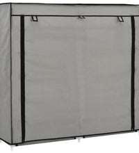 Schuhschrank mit Abdeckung Grau 115 x 28 x 110 cm Stoff
