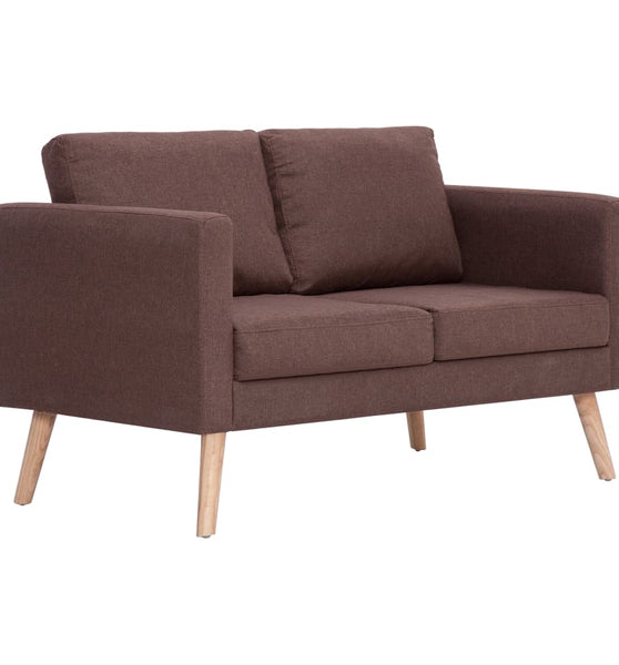 2-Sitzer-Sofa Stoff Braun