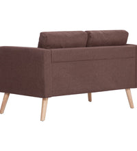 2-Sitzer-Sofa Stoff Braun