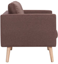 2-Sitzer-Sofa Stoff Braun