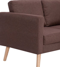 2-Sitzer-Sofa Stoff Braun