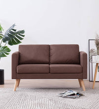 2-Sitzer-Sofa Stoff Braun