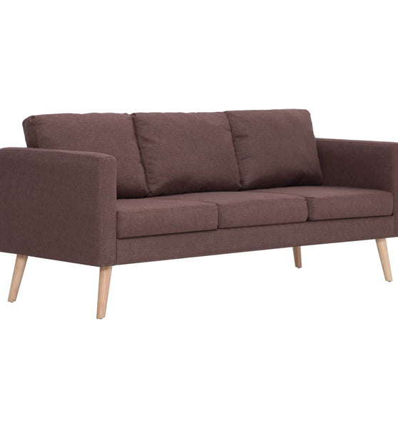 3-Sitzer-Sofa Stoff Braun