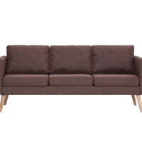 3-Sitzer-Sofa Stoff Braun