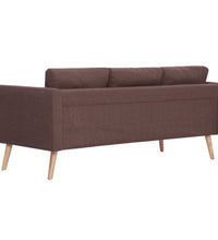 3-Sitzer-Sofa Stoff Braun