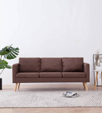 3-Sitzer-Sofa Stoff Braun