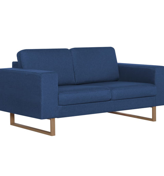 2-Sitzer-Sofa Stoff Blau